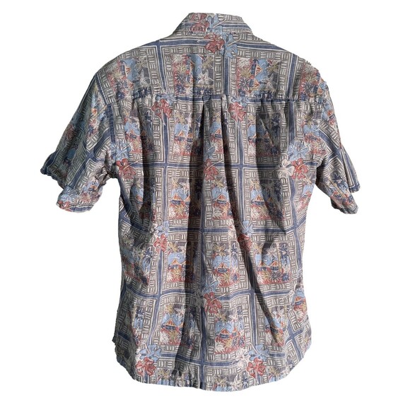COOKE STREET Men's Short Sleeve Button Down Inside Out Floral Shirt Large - Picture 3 of 5
